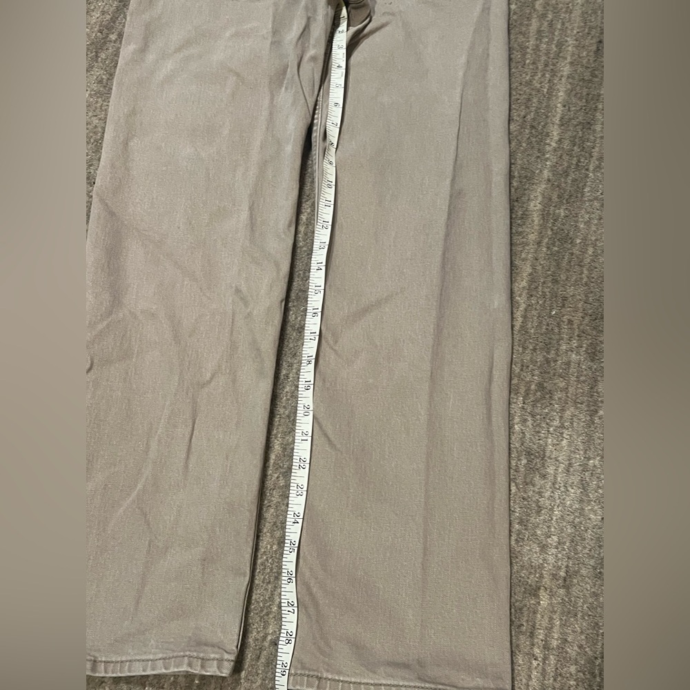 Levi's 505 Beige Denim Jeans 33W X 32L - Picture 3 of 7